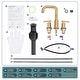 preview thumbnail 27 of 42, WOWOW 8-inch Dual Handle Widespread Bathroom Faucet