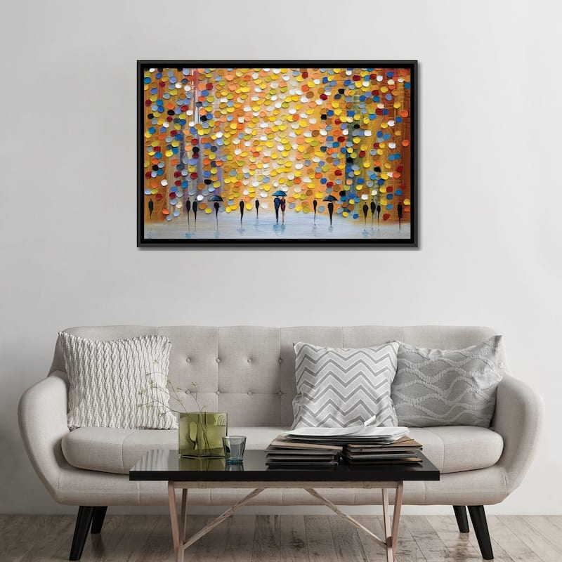 iCanvas "Lovely Rain" by Ekaterina Ermilkina Framed Canvas Print