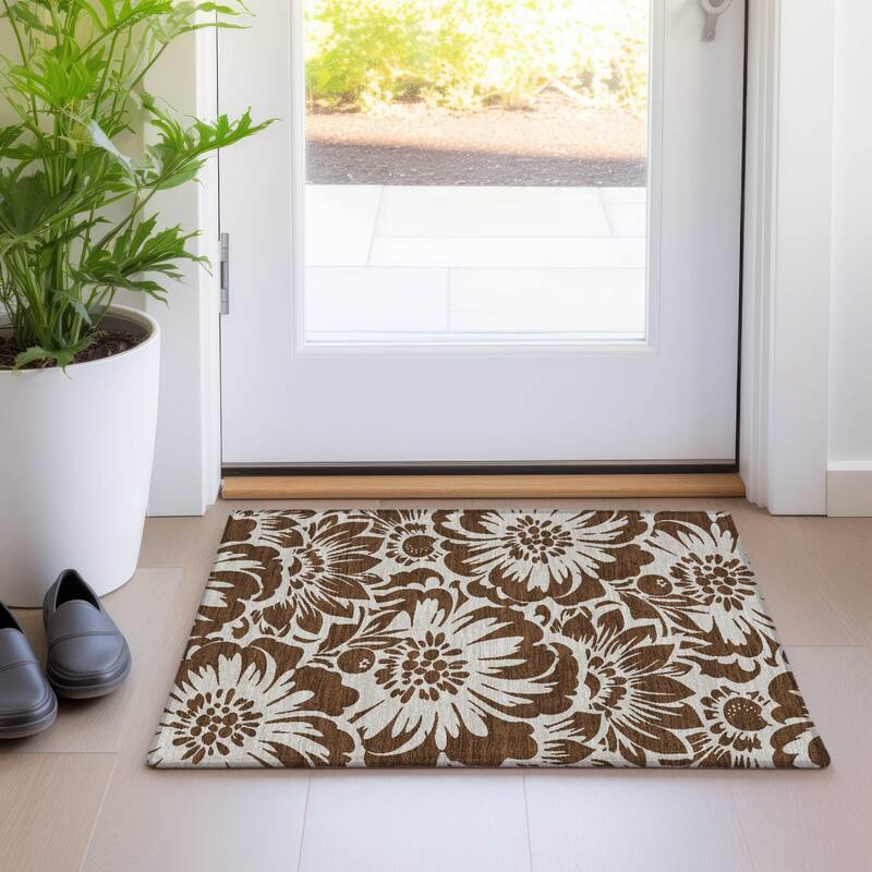 Alfine Garden-Inspired Weather Resistant Versatile Elegance Outdoor Rug