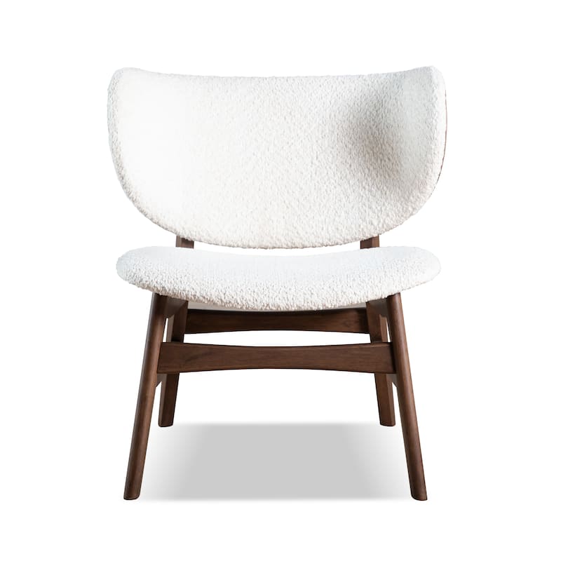 Furniture of America Shaw Mid-century Boucle Wingback Accent Chair