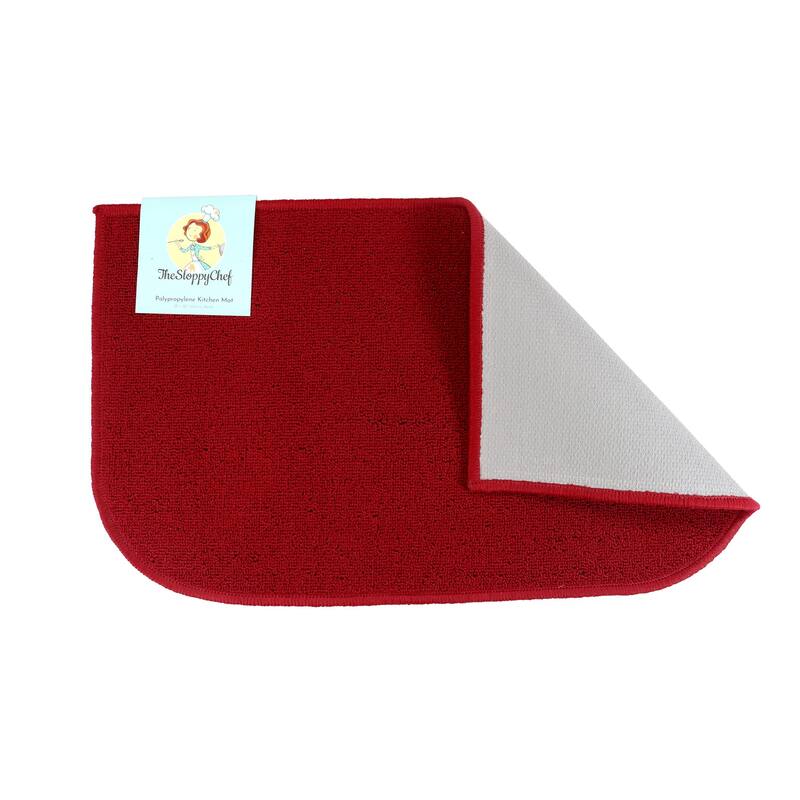 The Sloppy Chef D-Shaped Kitchen Rug - 18x30