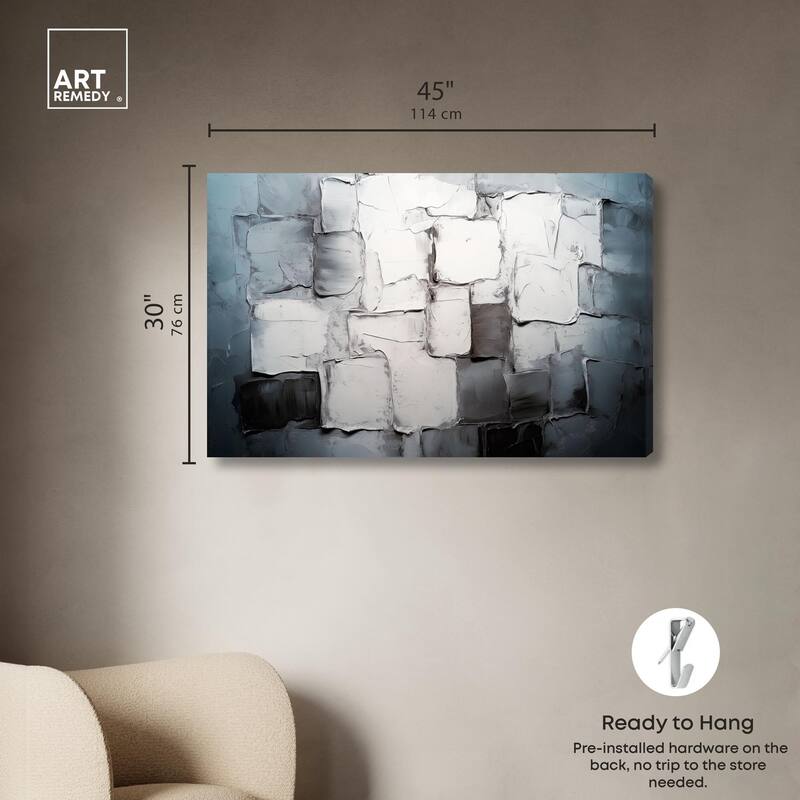 Urban Grid Canvas by Art Remedy, Gallery Wrapped