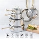 preview thumbnail 8 of 23, Martha Stewart Castelle 10 Piece Stainless Steel Cookware Set