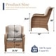 preview thumbnail 28 of 89, Outdoor Wicker High Back Club Chair with Cushions (Set of 2)