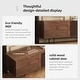 preview thumbnail 31 of 36, Stylish mid-century modern TV stand for up to 80" TVs. Ample storage for media devices, cable management. easy assembly.
