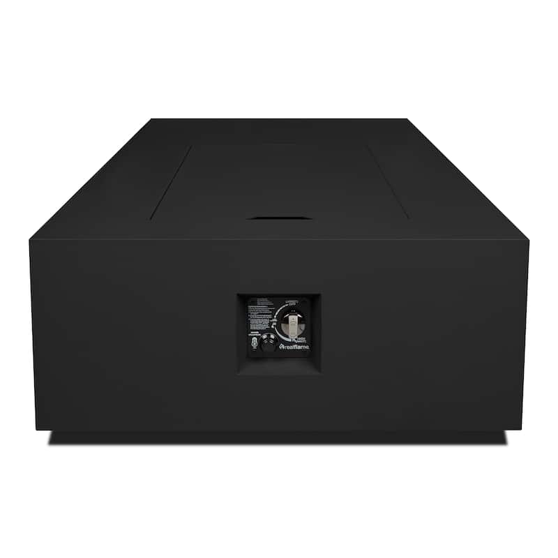 Aegean 75" Asymmetrical Rectangle Steel LP or NG Fire Pit Table