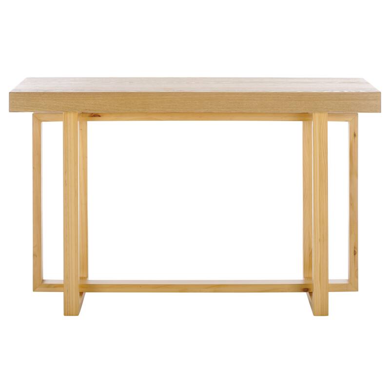 SAFAVIEH Otaki Solid Wood Console Table - 47"W x 16"D x 30"H