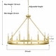 preview thumbnail 73 of 80, Acroma 15 Light 40 In Modern Farmhouse Wagon Wheel Chandelier-UL