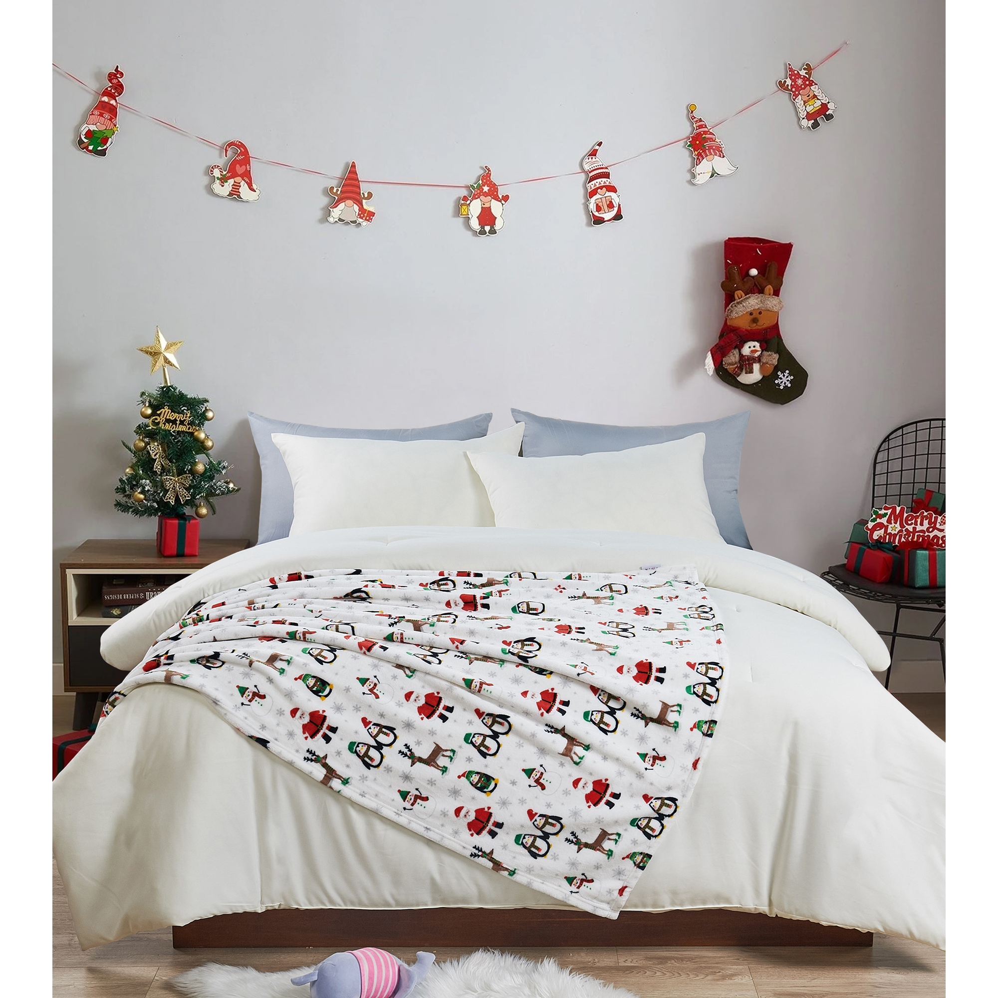 Christmas Flannel Fleece Throw Blanket 50