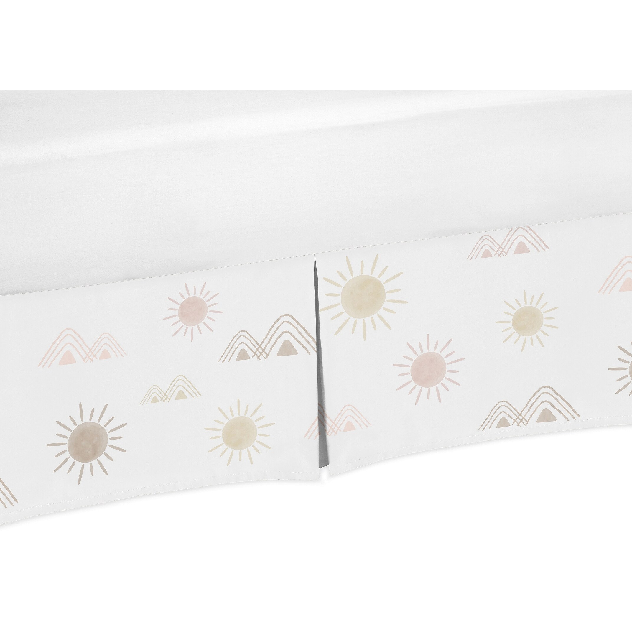 Pink and new arrivals gold crib skirt