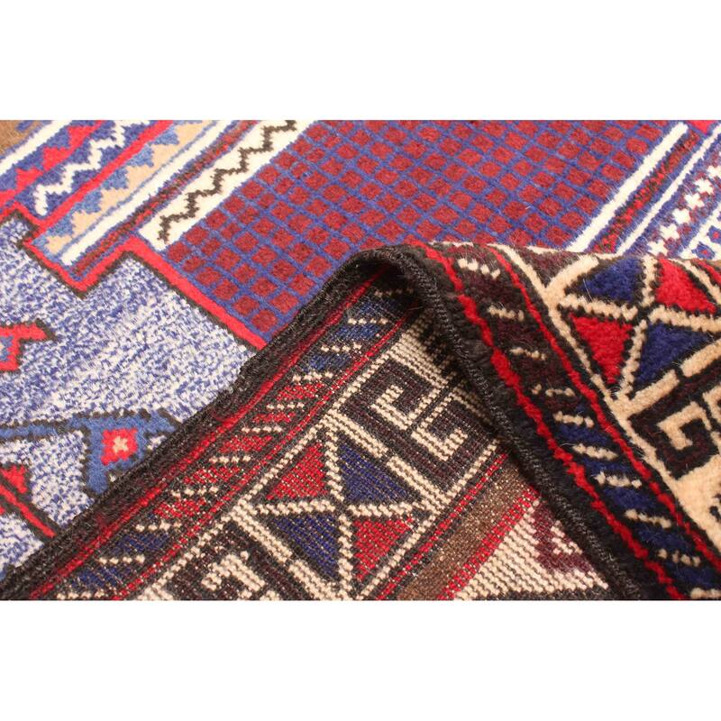 ECARPETGALLERY Hand-knotted Teimani Dark Blue Wool Rug - 3'0 x 4'11