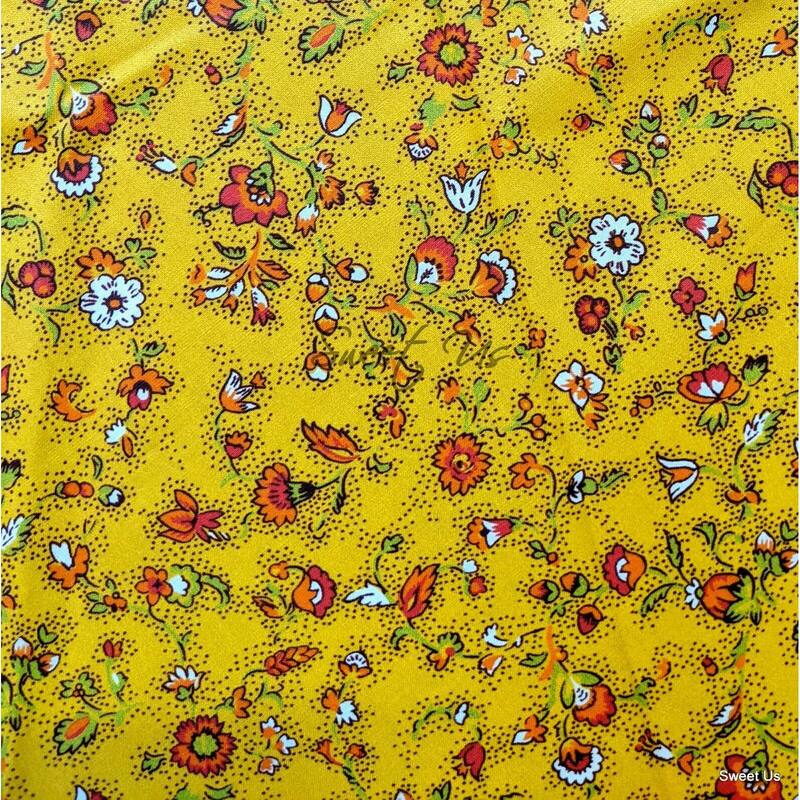 Wipeable Tablecloth Spill Resistant Cotton French Indienne Fleur