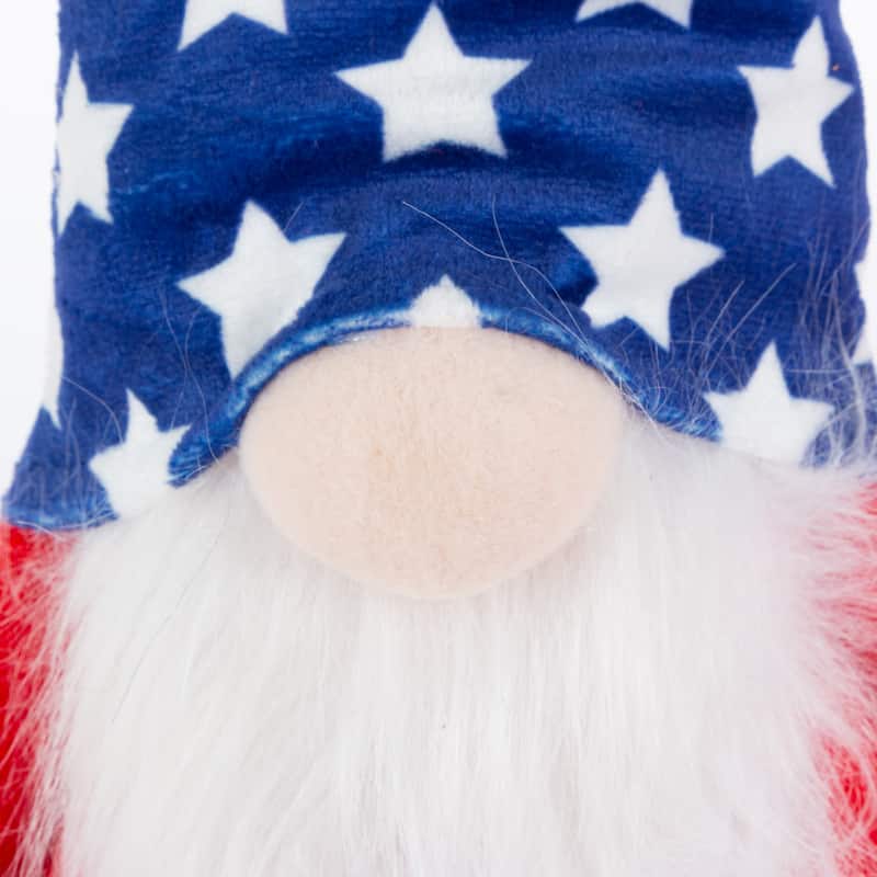 26.7 Pre Lit Plush Patriotic Gnomes