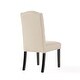 preview thumbnail 8 of 7, Crown Fabric Off-white Dining Chairs (Set of 2) by Christopher Knight Home