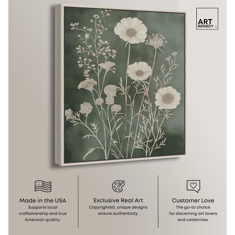 Airy Green Garden Canvas by Art Remedy