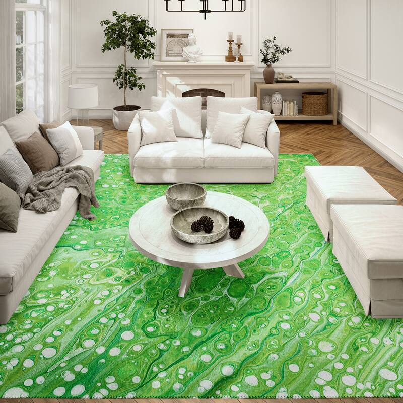Indoor/ Outdoor Addison Karina Abstract Washable Area Rug - 9' x 12' - Clover