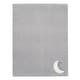 preview thumbnail 6 of 6, Lambs & Ivy Goodnight Moon Gray Appliqued and Embroidered Fleece Baby Blanket