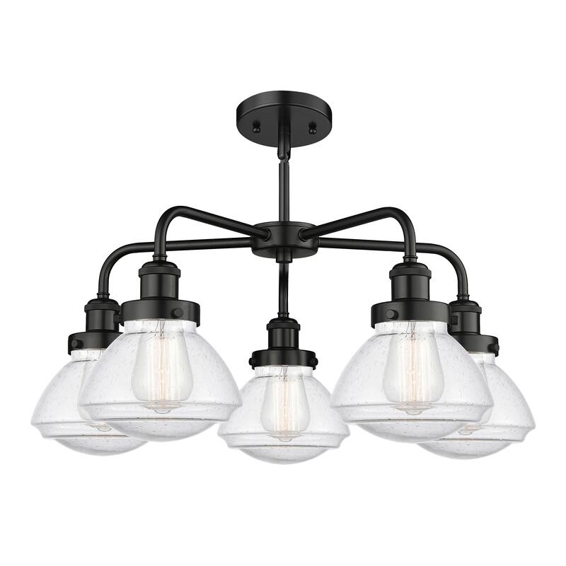 Innovations Lighting Olean - 5 Light 25" Stem Hung Chandelier