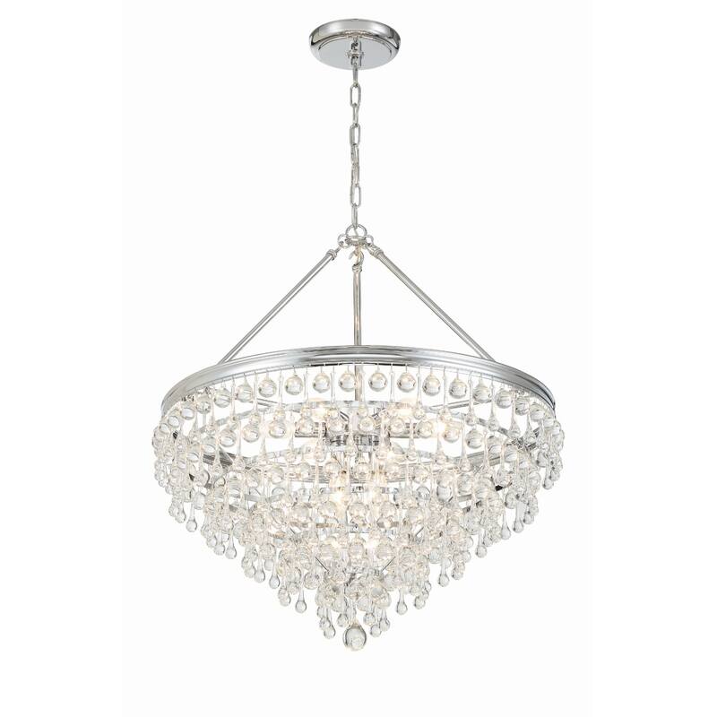 Crystorama Lighting Group Calypso 8 Light 24" Wide Chandelier with