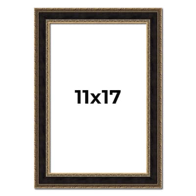 11x17 Frame Gold Antique Vintage Sold Wood Picture Frame | 1.75 Inch