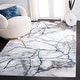 preview thumbnail 24 of 92, SAFAVIEH Craft Margaretha Modern Abstract Marble Pattern Rug 2'7" x 5' - Ivory Grey/Blue