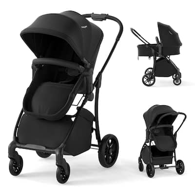 Babyjoy 2 in 1 Baby Stroller Folding High Landscape Pushchair with - See Details