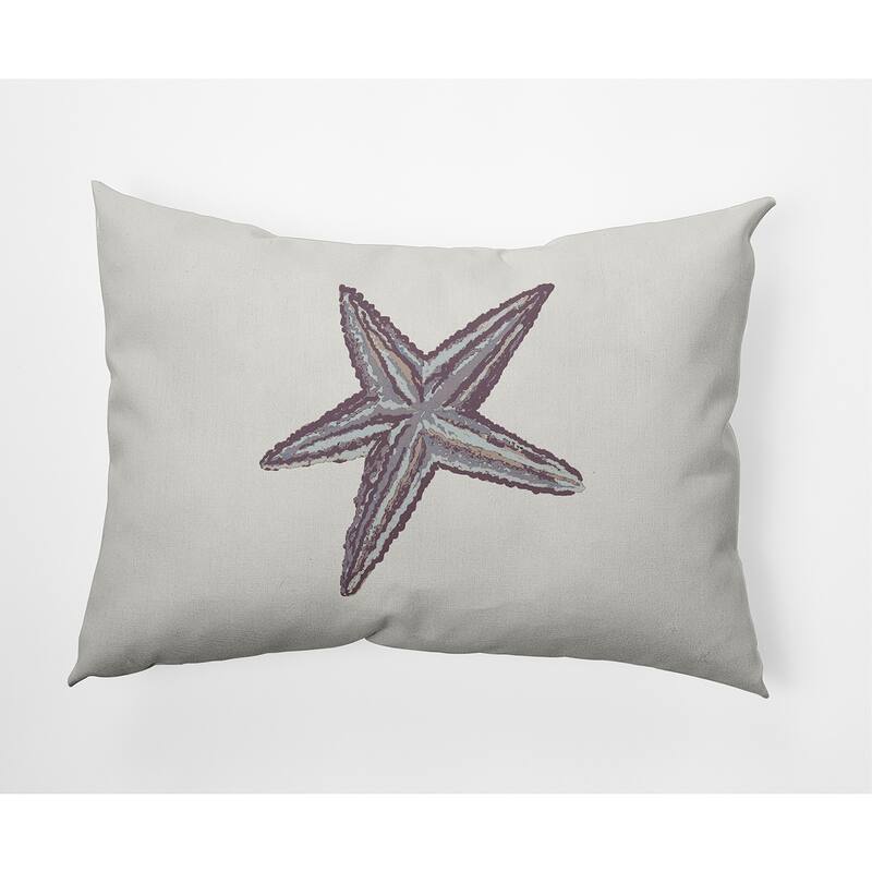 Starfish Nautical Decorative Indoor Pillow - Dusty Purple - 14" x 20"