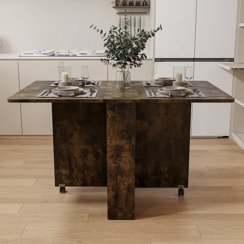 51"W Foldable Dining Table, Small Family Table or Display Table - 51.18*31.49*28.34