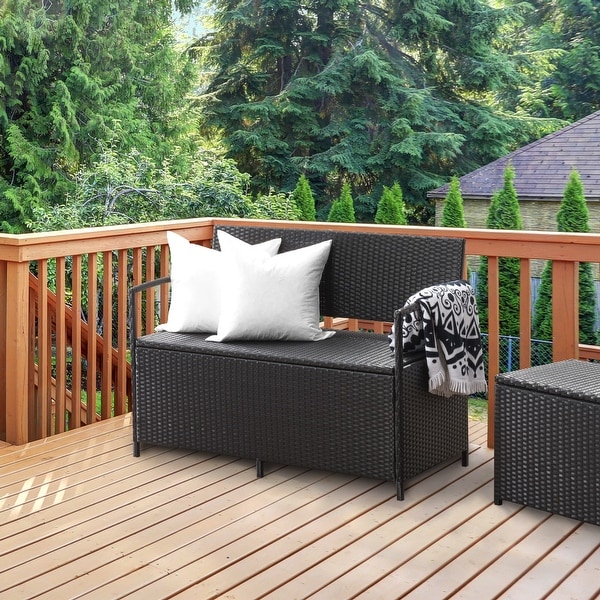 Small patio storage clearance bench