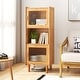 preview thumbnail 2 of 7, Gymax Bamboo Cabinet Narrow Kitchen Storage Cabinet w/ Open