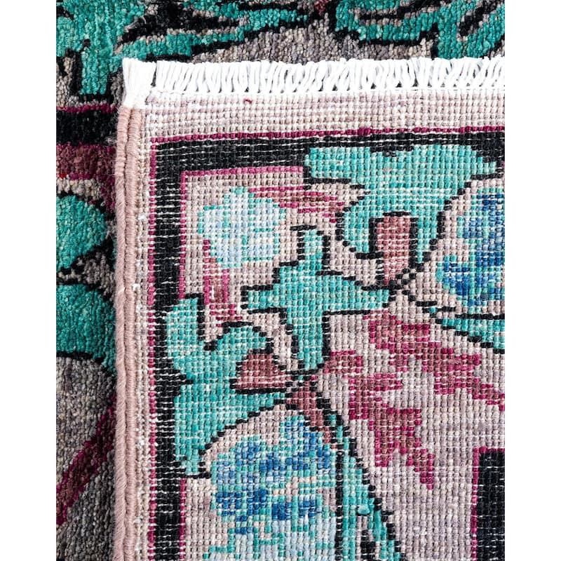 Contemporary Overdyed Wool Hand Knotted Runner - 2' 6" x 10' 0"