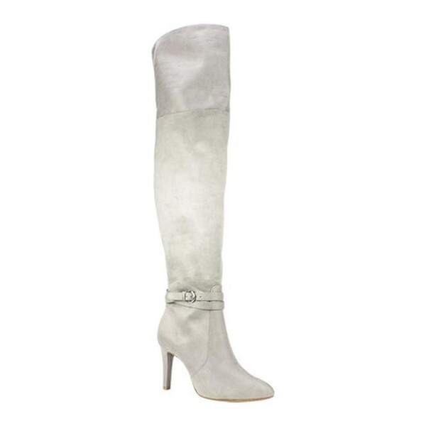 light grey over the knee boots