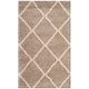 preview thumbnail 136 of 161, SAFAVIEH Hudson Shag Estella Diamond Trellis 2-inch Thick Rug 3' x 5' - Beige/Ivory