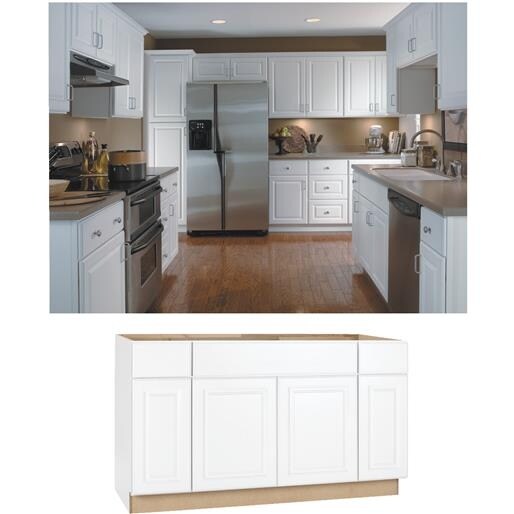 Continental Cabinets By Rsi Home Products 60 White Sink Base Cab Cbksb60 Sw Unit Each Overstock 17557354