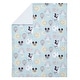 preview thumbnail 2 of 3, Lambs & Ivy Disney Baby Classic Mickey Mouse Blue/White Soft Fleece Baby Blanket
