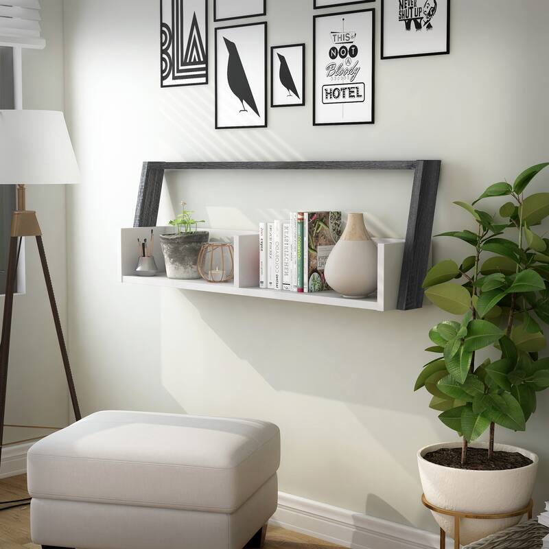 Isabelle Mid-century Modern 2-Shelf Wall-mounted Console by Furniture of America