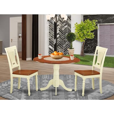 Round Dining Table Set for 2 - Kitchen Table with Chairs - Small Space Dining Furniture