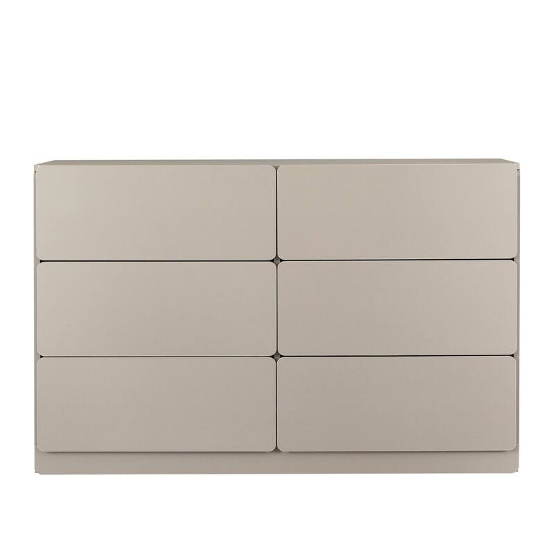 Bedroom 6-Drawers Dresser,Living Room Storage Sideboard Cabinet