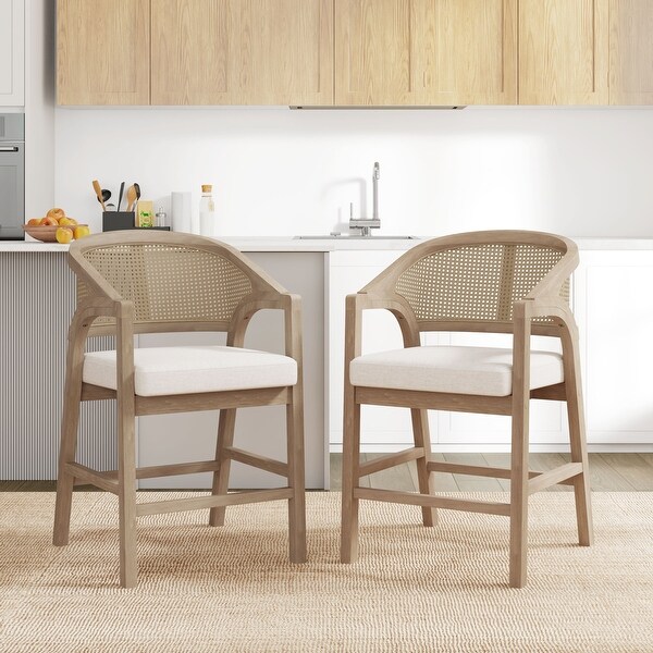 Christopher Knight Home - Harry Rubberwood Frame with Rattan Back