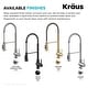 preview thumbnail 61 of 176, Kraus Britt Commercial 3-Function 1-Handle Pulldown Kitchen Faucet