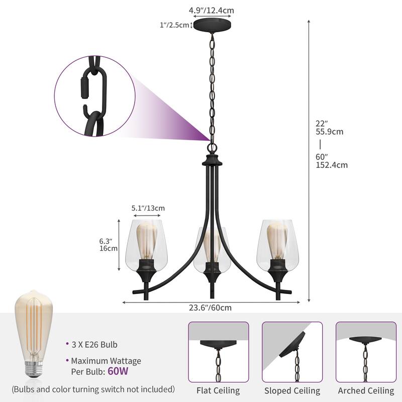 Moasis 9 Lights Hanging Adjustable Chandelier