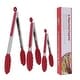 preview thumbnail 17 of 25, Stainless Steel Kitchen Tongs Set Silicone Cooking Tongs 3Pcs