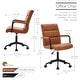 preview thumbnail 6 of 11, Porthos Home Paavo Height Adjustable Faux Leather Swivel Office Chair