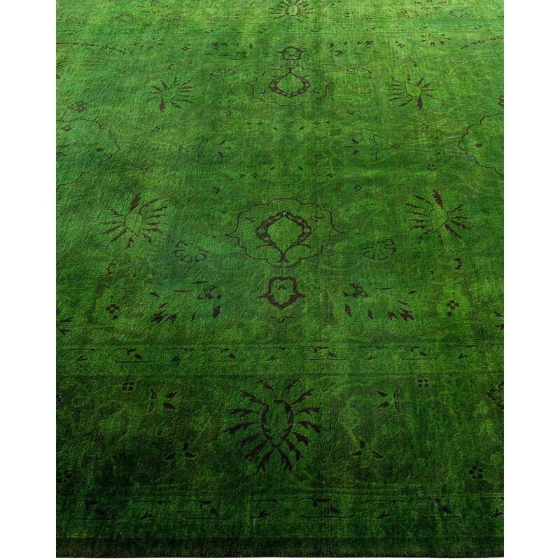 Contemporary Overdyed Wool Hand Knotted Area Rug - 6' 2" x 8' 10"