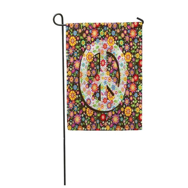 Download Shop Colorful 1970S Hippie Flowers and Peace Symbol 60S ...