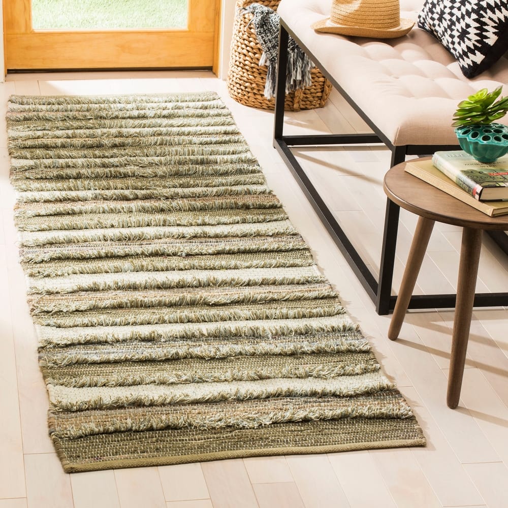 SAFAVIEH Handmade Flatweave Montauk Mridalini Casual Cotton Rug