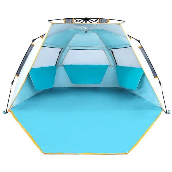 WolfWise UPF 50+ Easy Pop Up Beach Tent Sun Shelter Instant Automatic Portable Sport Umbrella Indoor Playhouse Baby Canopy Cabana In | Whizz Sun Shelters