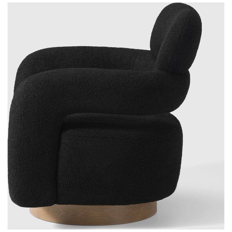 Bayville 29" Wide Sherpa Swivel Chair (Set of 2)