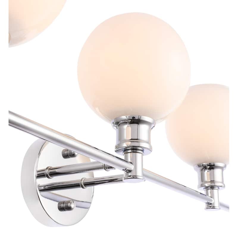 Camille 3-Light Frosted Glass Wall Sconce