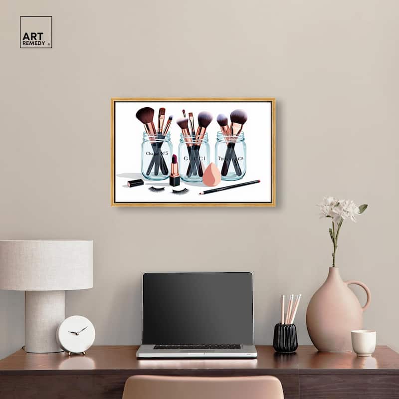 Glamour Glassware Canvas by Art Remedy